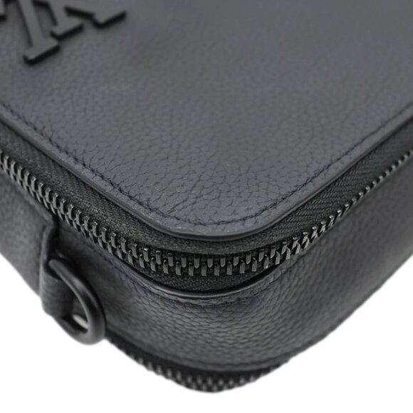 Louis Vuitton  Alpha Wearable LV Aerogram Leather Shoulder Bag Black - Picture 9 of 14